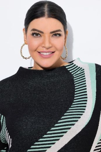 Plus size veliki brojevi Pulover dugih rukava šireg kroja za punije