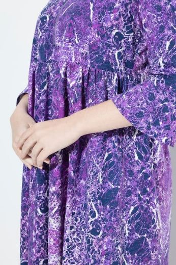 Plus size veliki brojevi Haljina midi 3/4 rukava za punije