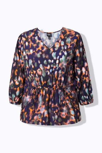 Plus size veliki brojevi Bluza 3/4 rukava V ovratnika za punije