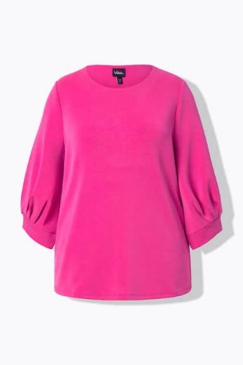 Plus size veliki brojevi Majica 3/4 rukava okruglog ovratnika za punije