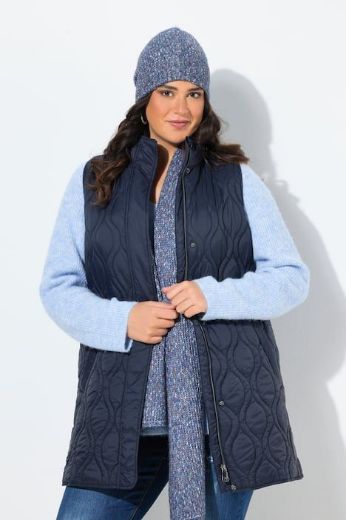 Plus size veliki brojevi Prsluk prošiveni dužeg kroja za punije