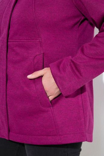 Plus size veliki brojevi Jakna vodoodbojna s odvojivom kapuljačom za punije