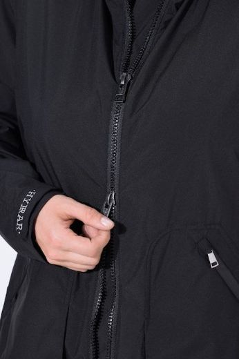 Plus size veliki brojevi Jakna dužeg A kroja s kapuljačom za punije
