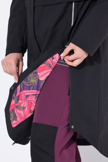 Plus size veliki brojevi Jakna funkcionalna s kapuljačom dužeg kroja za punije