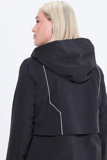 Plus size veliki brojevi Jakna funkcionalna s kapuljačom dužeg kroja za punije