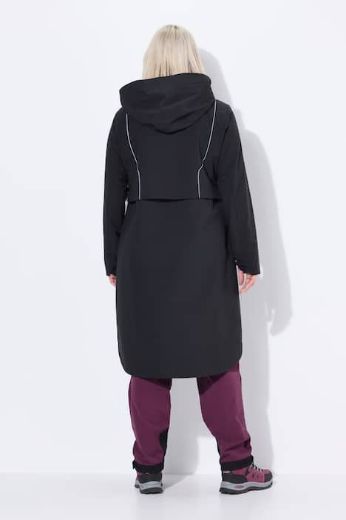 Plus size veliki brojevi Jakna funkcionalna s kapuljačom dužeg kroja za punije