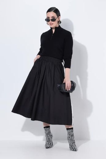 Plus size veliki brojevi Suknja midi A kroja za punije