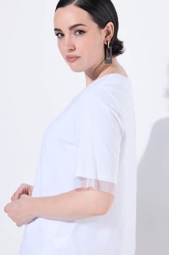 Plus size veliki brojevi Majica kratkih rukava okruglog ovratnika za punije