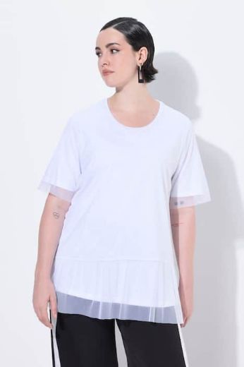 Plus size veliki brojevi Majica kratkih rukava okruglog ovratnika za punije