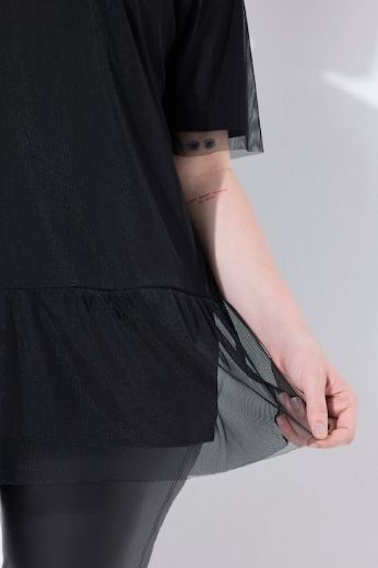 Plus size veliki brojevi Majica kratkih rukava okruglog ovratnika za punije