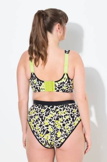 Plus size veliki brojevi Grudnjak sportski s leopard uzorkom za punije