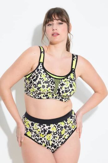 Plus size veliki brojevi Grudnjak sportski s leopard uzorkom za punije