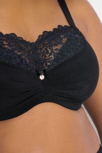 Plus size veliki brojevi Grudnjak sa žicom s dodatkom ukrasne čipke za punije