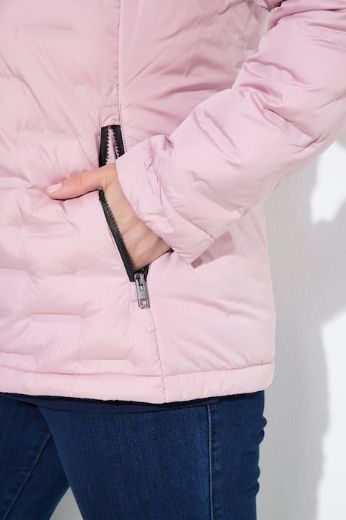 Plus size veliki brojevi Jakna prošivena s kapuljačom za punije