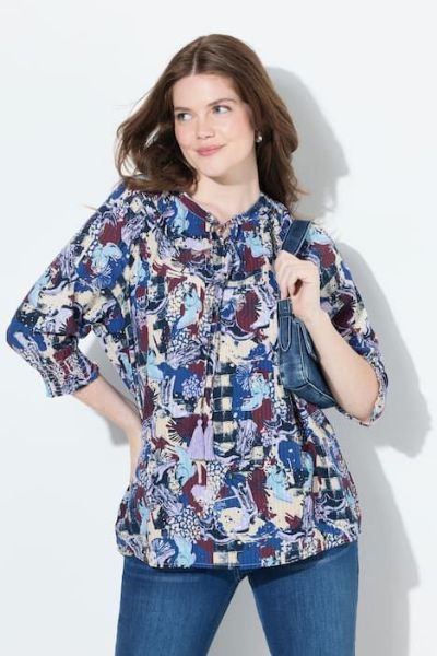Veliki brojevi Bluza 3/4 rukava moda za punije