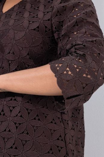 Plus size veliki brojevi Tunika 3/4 rukava V ovratnika za punije