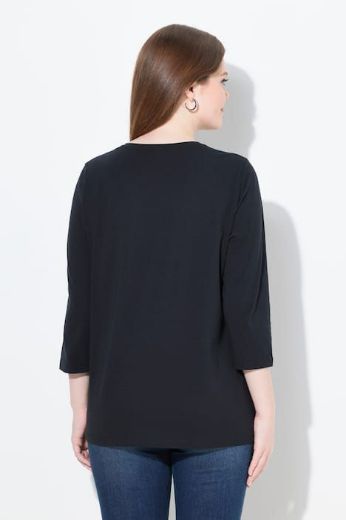 Plus size veliki brojevi Majica 3/4 rukava V ovratnika za punije