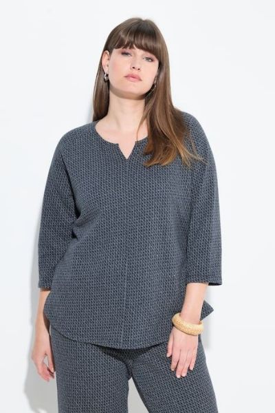 Veliki brojevi Majica 3/4 rukava moda za punije
