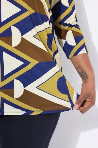 Plus size veliki brojevi Majica 3/4 rukava V ovratnika za punije