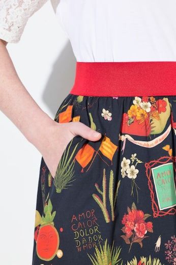 Plus size veliki brojevi Suknja A kroja za punije