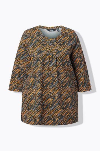 Plus size veliki brojevi Majica 3/4 rukava A kroja za punije