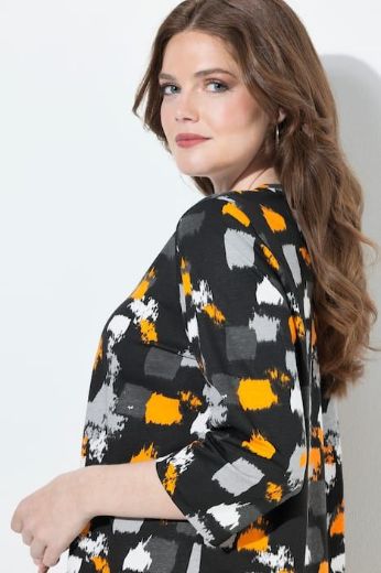 Plus size veliki brojevi Majica 3/4 rukava A kroja za punije