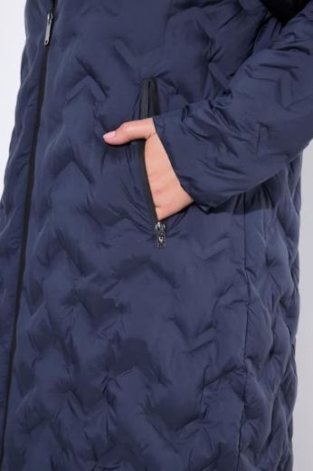Plus size veliki brojevi Jakna prošivena dužeg A kroja za punije