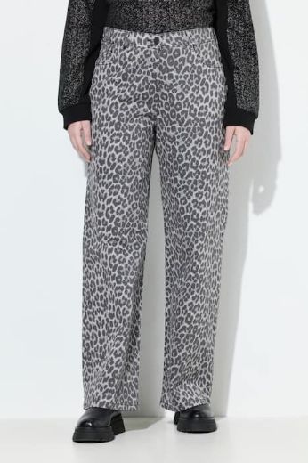 Plus size veliki brojevi Traperice s leopard uzorkom za punije