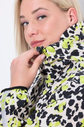 Plus size veliki brojevi Jakna lagana za kišu s leopard printom za punije