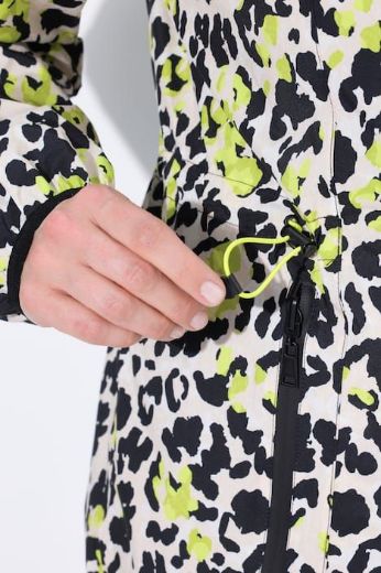 Plus size veliki brojevi Jakna lagana za kišu s leopard printom za punije