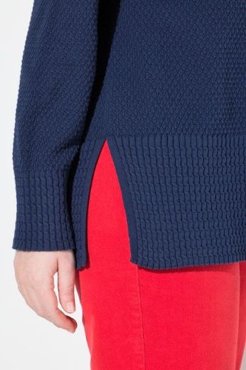 Plus size veliki brojevi Pulover s patentnim zatvaračem povišenog ovratnika za punije