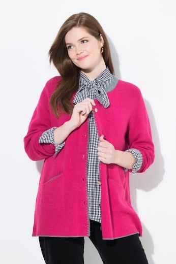 Plus size veliki brojevi Kardigan na kopčanja za punije