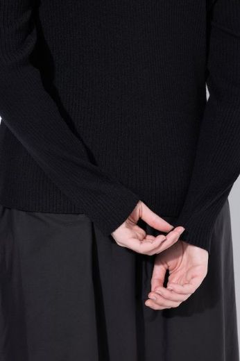 Plus size veliki brojevi Pulover dugih rukava s polu patentnim zatvaračem za punije