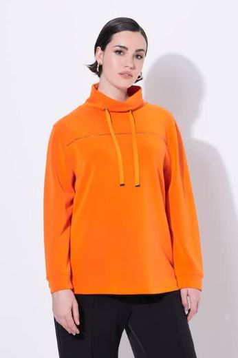 Plus size veliki brojevi Majica s vezanjem na ovratniku za punije