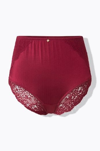 Plus size veliki brojevi Gaćice od satena srednje visokog kroja za punije