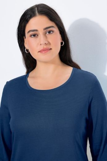 Plus size veliki brojevi Majica dugi rukavi okrugli izrez za punije