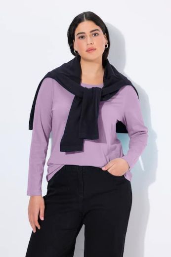 Plus size veliki brojevi Majica dugi rukavi okrugli izrez za punije