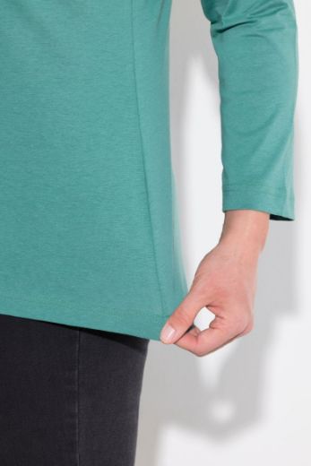 Plus size veliki brojevi Majica dugi rukavi okrugli izrez za punije