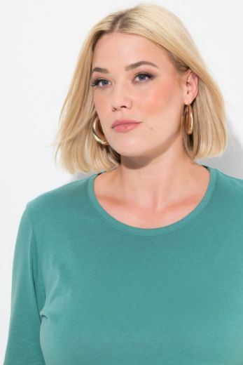 Plus size veliki brojevi Majica dugi rukavi okrugli izrez za punije