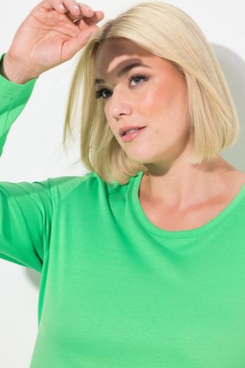 Plus size veliki brojevi Majica dugi rukavi okrugli izrez za punije