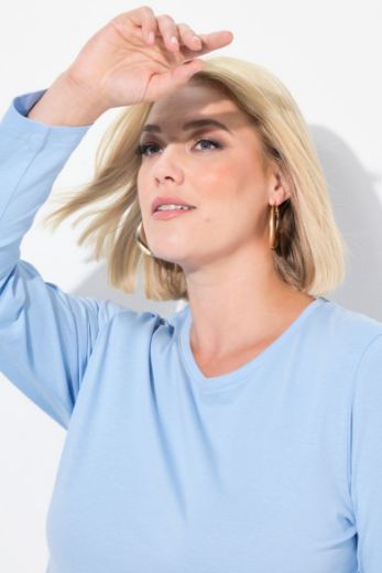 Plus size veliki brojevi Majica dugi rukavi okrugli izrez za punije