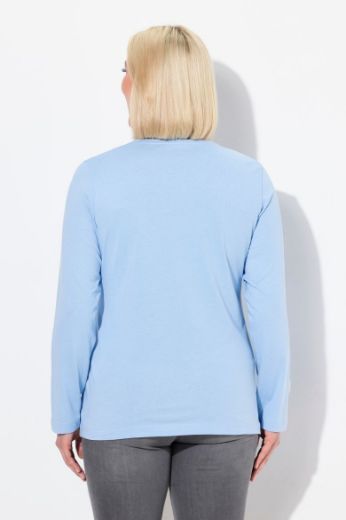 Plus size veliki brojevi Majica dugi rukavi okrugli izrez za punije