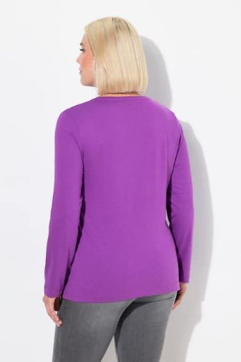 Plus size veliki brojevi Majica dugi rukavi okrugli izrez za punije