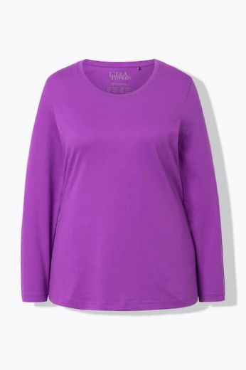 Plus size veliki brojevi Majica dugi rukavi okrugli izrez za punije