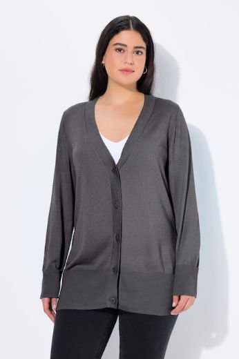 Plus size veliki brojevi Kardigan klasični V ovratnik za punije