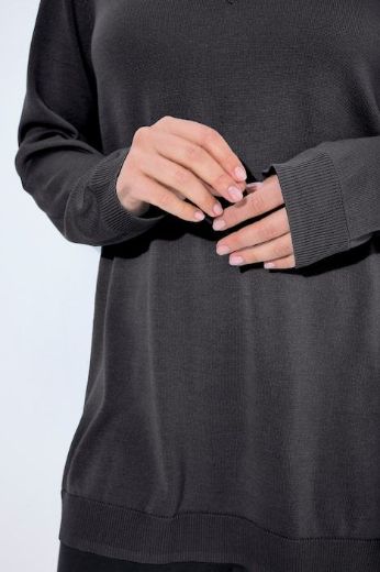 Plus size veliki brojevi Pulover s V ovratnikom za punije