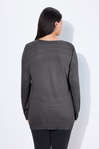 Plus size veliki brojevi Pulover s V ovratnikom za punije