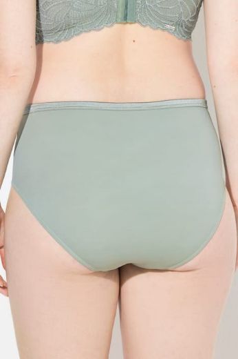 Plus size veliki brojevi Gaćice od mikrofibre s dodatkom ukrasne čipke za punije