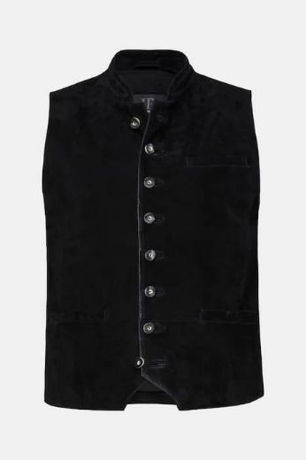 Plus size veliki brojevi Prsluk kožni na kopčanje za punije