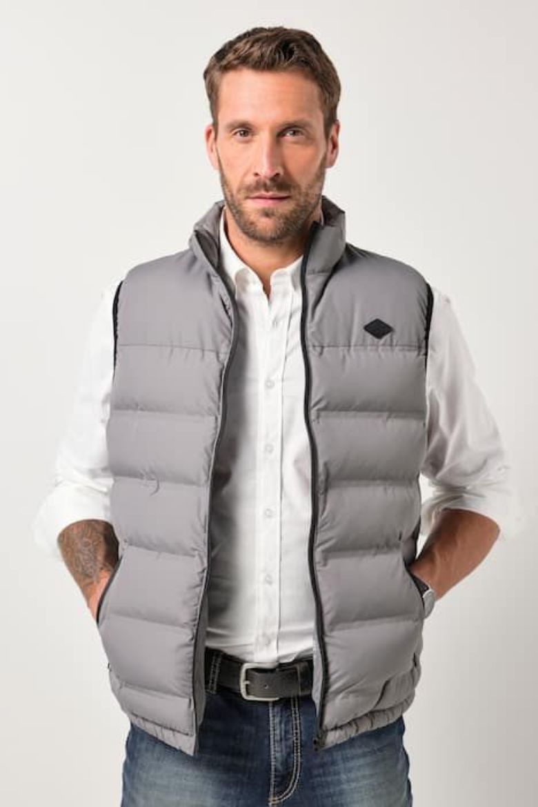 Plus size veliki brojevi Prsluk prošiveni s patentnim zatvaračem za punije